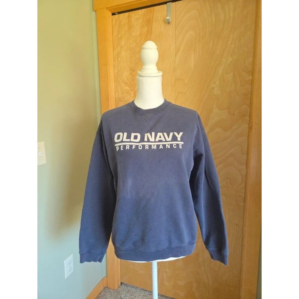 Vintage y2k old navy pullover Crewneck sweatshirt blue